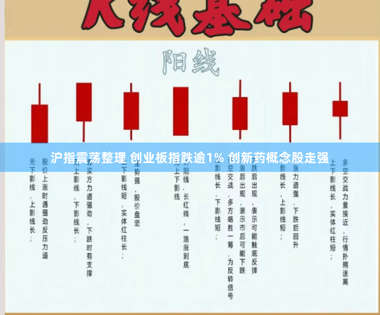 沪指震荡整理 创业板指跌逾1% 创新药概念股走强