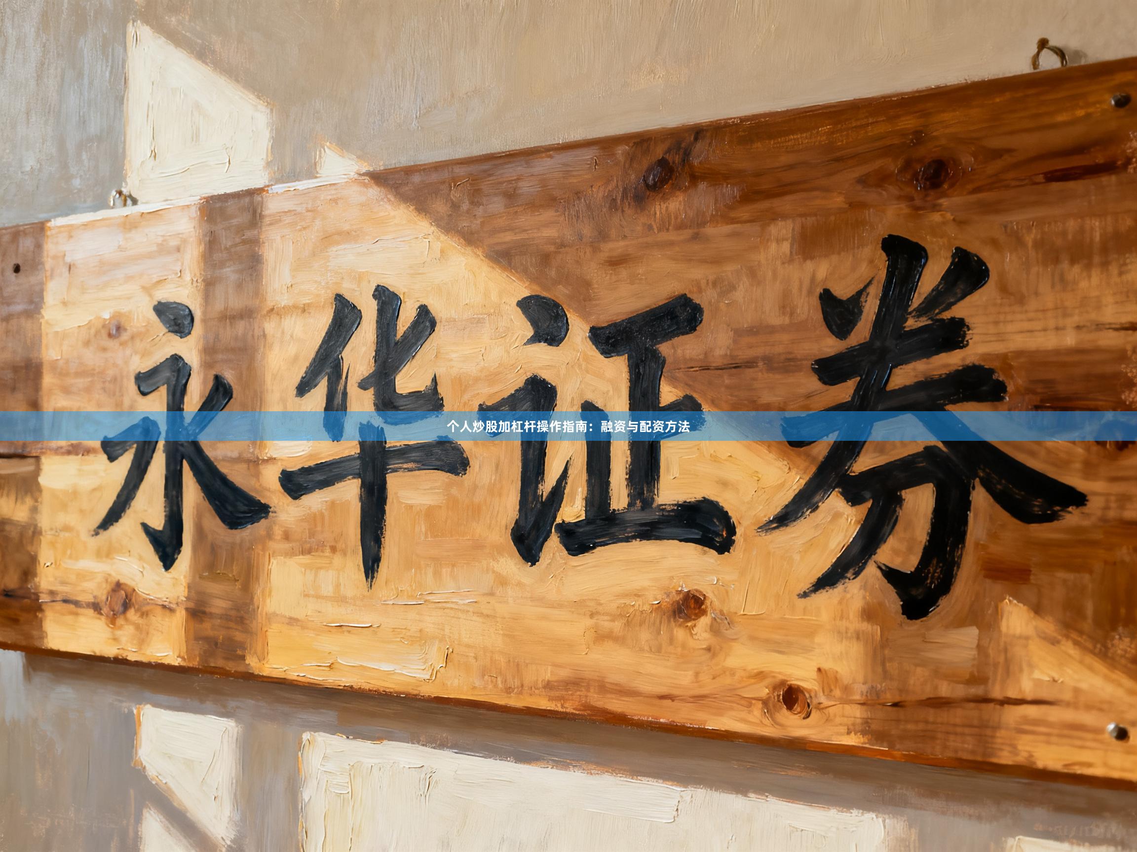 个人炒股加杠杆操作指南：融资与配资方法